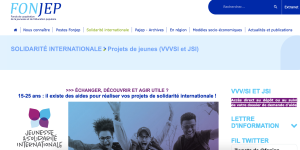 Webenaire : Appels à projets de Solidarité internationale FONJEP 2023